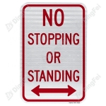 Reflective Aluminum Sign - Aluminum Printable Reflective Street Stop Reserved No Parking Traffic Sign Board